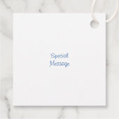 Étiquettes Cadeau Aquarelle Pine Arbres Snowscape (Dos)