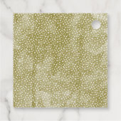 Étiquettes Cadeau Aquarelle Pine Boughs Noël Mariage d'hiver (Dos)