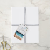 Étiquettes-cadeau Aquarelle Punta Cana Plage tropicale Punta Cana (Avec de la ficelle)