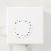Étiquettes Cadeau Aquarelle Rainbow Confetti Points Favoriser les ét (En situation)