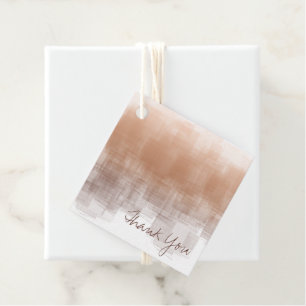 Étiquettes Cadeau Aquarelle Réflexions Merci Argile ID774
