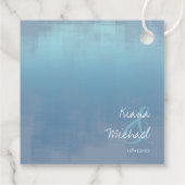 Étiquettes Cadeau Aquarelle Réflexions Merci Dusty Blue ID774 (Dos)