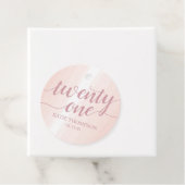 Étiquettes Cadeau Aquarelle rose (En situation)