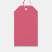 Étiquettes-cadeau Aquarelle rose filles Baptême Merci (Dos)