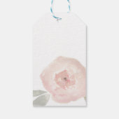 Étiquettes-cadeau Aquarelle rose Fleur Anniversaire Fête Favoriser (Dos)