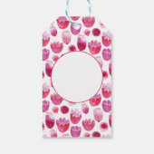 Étiquettes-cadeau Aquarelle rose fleurie (Dos)