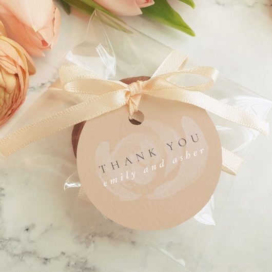 Étiquettes Cadeau Aquarelle rose Floral