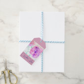 Étiquettes-cadeau Aquarelle rose Lilac Merci rose (Avec de laficelle)