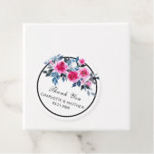 Étiquettes Cadeau Aquarelle rose Mariage Merci (En situation)