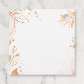 Étiquettes Cadeau Aquarelle rose première communion merci (Dos)