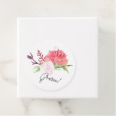 Étiquettes Cadeau Aquarelle Roses Roses Roses Roses Roses Blanches (En situation)