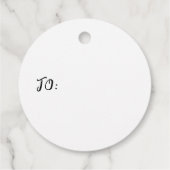 Étiquettes Cadeau Aquarelle rouge Bow Noël Holly Wreath (Dos)