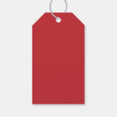 Étiquettes-cadeau Aquarelle rouge Festive Bombe de cacao chaud (Dos)