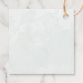 Étiquettes Cadeau Aquarelle rustique Eucalyptus Merci vert (Dos)