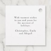 Étiquettes Cadeau Aquarelle Rustique Gnome Holiday (Dos)