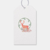 Étiquettes-cadeau Aquarelle Rustique Reindeer Boho Anniversaire (Dos)