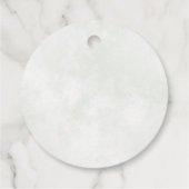 Étiquettes Cadeau Aquarelle rustique Verdure Élégante Mariage de tai (Dos)