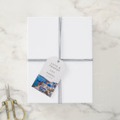 Étiquettes-cadeau Aquarelle Santorini Grèce Mariage Merci (Avec de la ficelle)