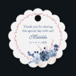 Étiquettes Cadeau Aquarelle Succulent Floral Bat mitzvah botanique<br><div class="desc">Ce design présente une élégante aquarelle succulente couronne florale en bleu et bordeaux avec vos informations de Merci ci-dessus. Personnalisez en modifiant le texte dans les zones de texte. Conçu pour vous par Evco Studio www.zazzle.com/store/evcostudio #mitzvah #batmitzvah #eventplanner #mazeltov #jewish #mitzvahswag #party #jewishlife #mariage #kosher #thankyou #remerciements #mitzvahlife #corporateevents #mitzvahparty...</div>