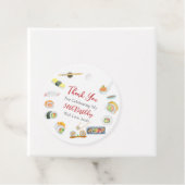 Étiquettes Cadeau Aquarelle Sushi et Sashimi Merci d'anniversaire (En situation)