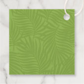 Étiquettes Cadeau Aquarelle Tropical avec Mariage Toucan Green ID577 (Dos)