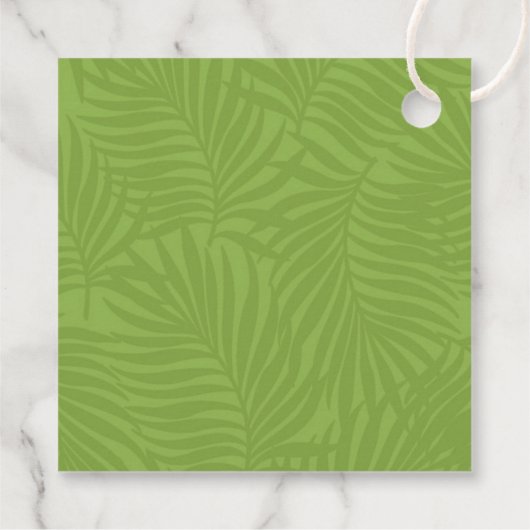 Étiquettes Cadeau Aquarelle Tropical avec Mariage Toucan Green ID577 (Dos)