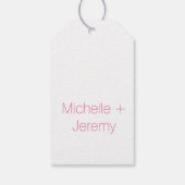 Étiquettes-cadeau Aquarelle tropicale Freesia (Dos)