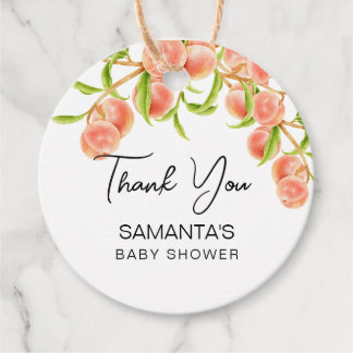 Étiquettes Cadeau Aquarelle Un doux petit Merci de pêche