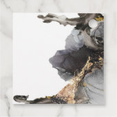 Étiquettes Cadeau Aquarelle Vanessa Noir et Blanc (Dos)