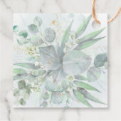 Étiquettes Cadeau aquarelle verdure | Mots clés de la première commu (Dos)