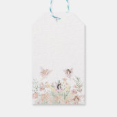 Étiquettes-cadeau Aquarelle Whimsical Fairy 1er anniversaire (Dos)