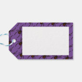 Étiquettes-cadeau Araignée noire Motif d'art Pixel Halloween (Dos Horizontal)