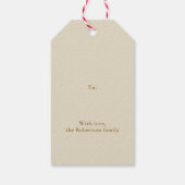 Étiquettes-cadeau Arbre à cookies de Noël (Dos)