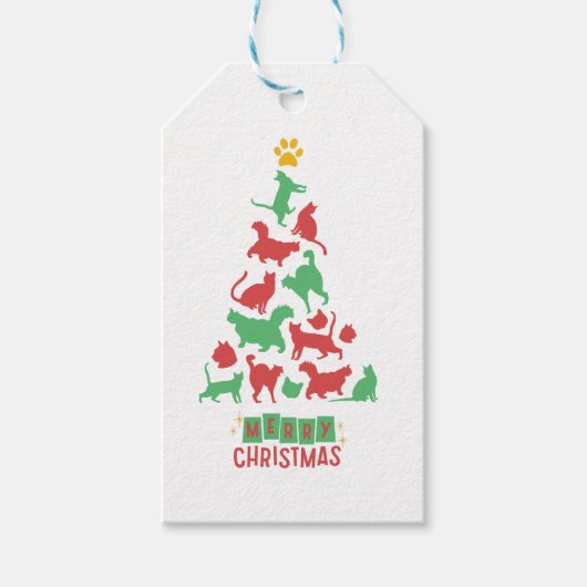 ÉTIQUETTES-CADEAU ARBRE CHRISTMAS CUT (Devant)