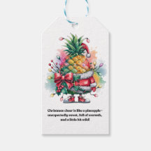 arbre d'ananas de Noël aquarelle