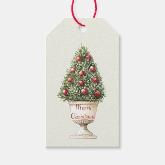 Étiquettes-cadeau Arbre de grenade Noël (Devant)