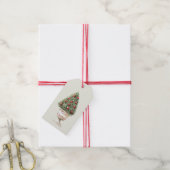 Étiquettes-cadeau Arbre de grenade Noël (Avec de la ficelle)