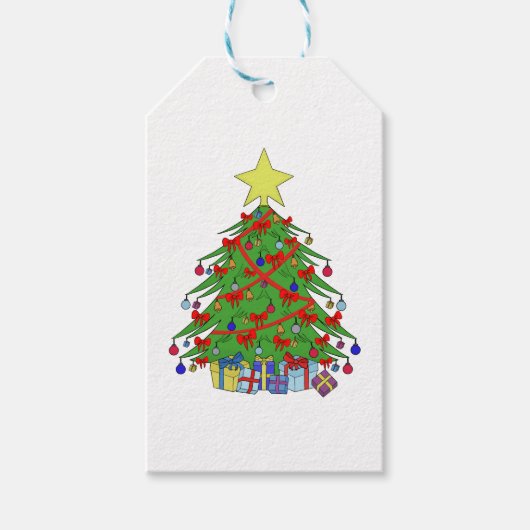 Étiquettes-cadeau Arbre de Noël (Devant)