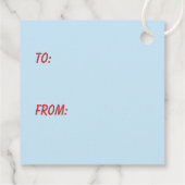 Étiquettes Cadeau Arbre de Noël (Dos)