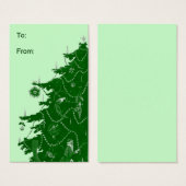 Étiquettes Cadeau Arbre de Noël (Devant & derrière)