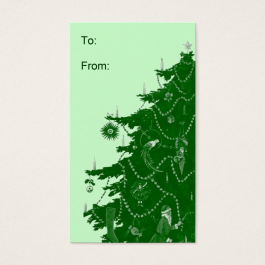 Étiquettes Cadeau Arbre de Noël (Devant)