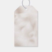 Étiquettes-cadeau Arbre de Noël blanc perle (Dos)