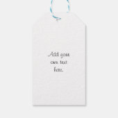 Étiquettes-cadeau Arbre de Noël en pelure de coton (Dos)