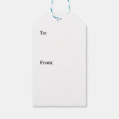 Étiquettes-cadeau Arbre de Noël et neige rose (Dos)