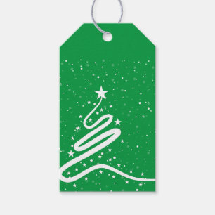 Étiquettes Cadeau Arbre de Noël et Snowfall
