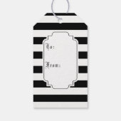 Étiquettes-cadeau Arbre De Noël Gothique Avec Des Rayures (Dos)