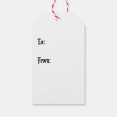 Étiquettes-cadeau Arbre de Noël gothique I (Dos)