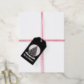 Étiquettes-cadeau Arbre de Noël gothique I (Avec de la ficelle)