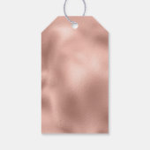 Étiquettes-cadeau Arbre de Noël Joyeux rose Gold (Dos)