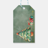 Étiquettes-cadeau Arbre de Noël magique présente (Dos)